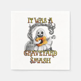 Halloween Monster Mash Ghost Graveyard Smash Napkins