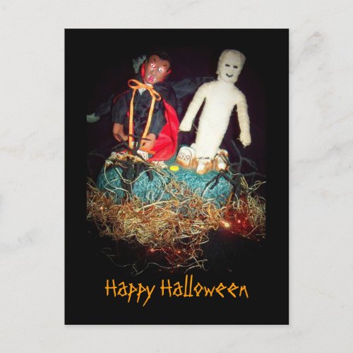 Halloween Monster Mash Postcard