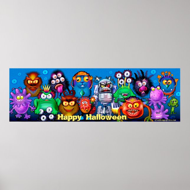 Halloween Monster Mixer party  poster (Front)