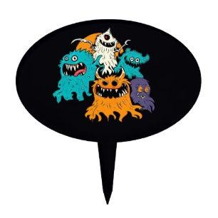 Halloween/Monster/October/Fall Cake Topper