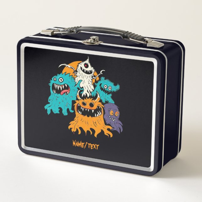 Halloween/Monster/October/Fall  Metal Lunch Box (Front)