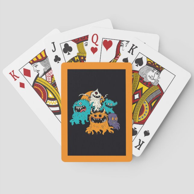 Halloween/Monster/October/Fall  Poker Cards (Back)