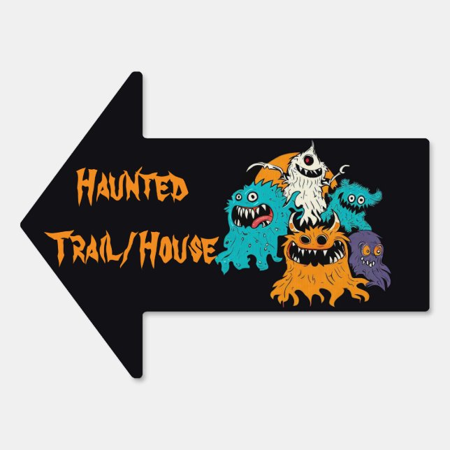 Halloween/Monster/October/Fall  Sign (Front)