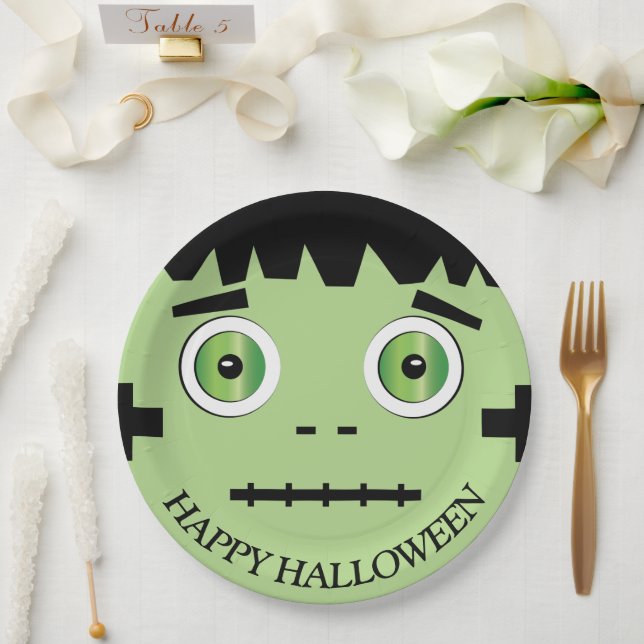 Halloween Monster Paper Plate (Wedding)