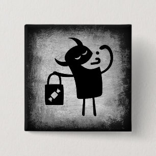 Halloween Monster Trick or Treater Button