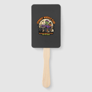 Halloween Monster Truck Night Hand Fan