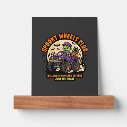 Halloween Monster Truck Night Picture Ledge