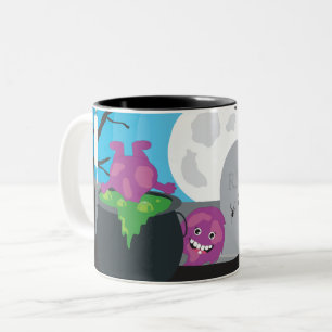 Halloween Monster Two-Tone Coffee Mug