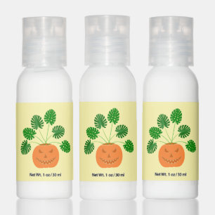 Halloween Monstera Plant in Pumpkin Hand Lotion