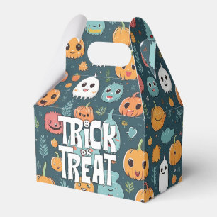 Halloween monsters favor boxes