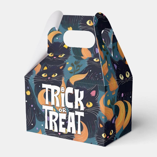 Halloween monsters favor boxes (Front Side)