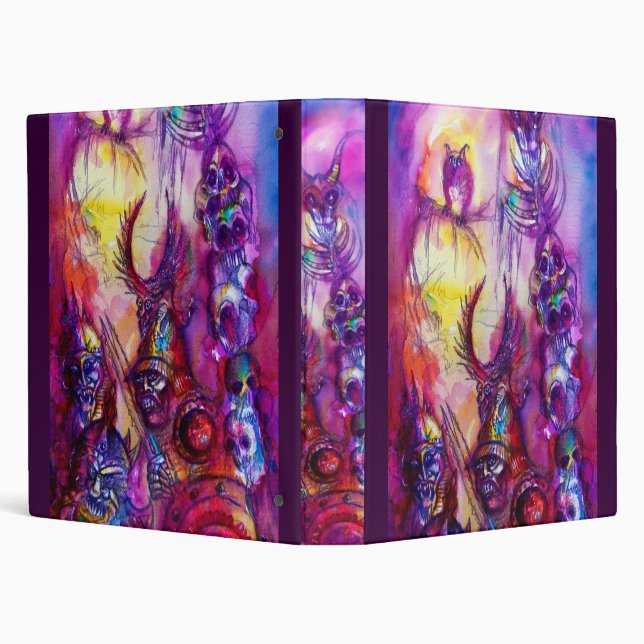 HALLOWEEN MONSTERS / ORK WAR Fantasy 3 Ring Binder (Background)