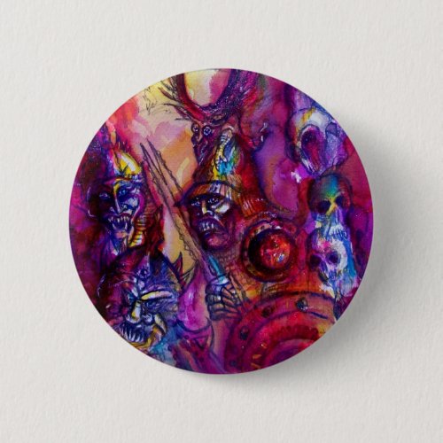 HALLOWEEN MONSTERS  ORK WAR Fantasy Button