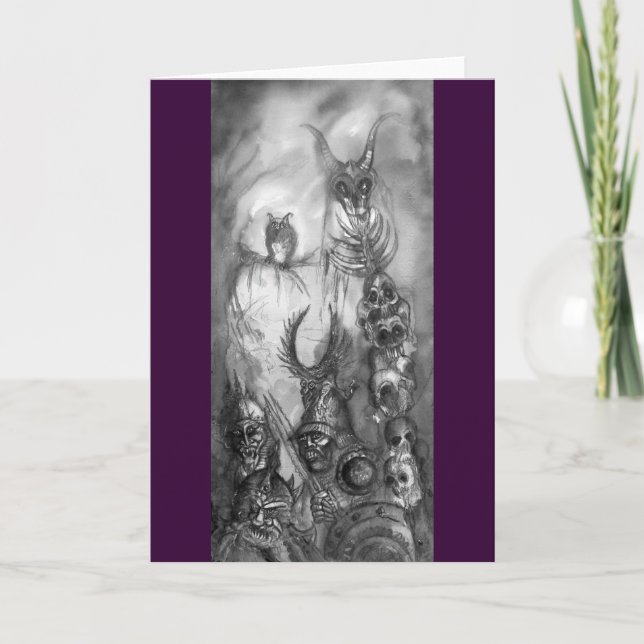 HALLOWEEN MONSTERS / ORK WAR Fantasy Card (Front)