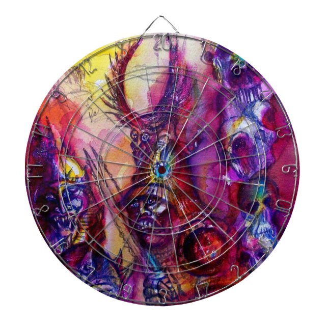 HALLOWEEN MONSTERS / ORK WAR Fantasy Dartboard (Front)