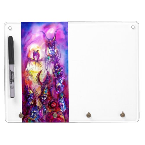 HALLOWEEN MONSTERS  ORK WAR Fantasy Dry Erase Board With Keychain Holder