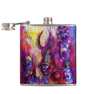 HALLOWEEN MONSTERS / ORK WAR Fantasy Flask