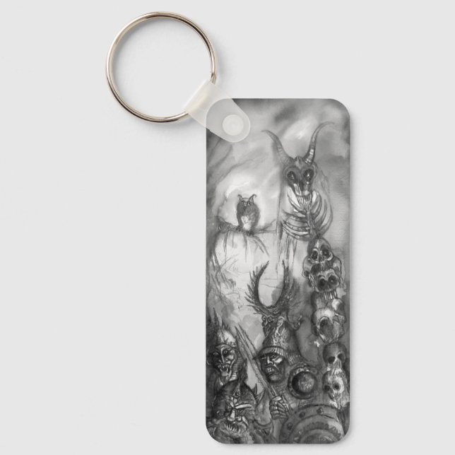 HALLOWEEN MONSTERS / ORK WAR Fantasy Keychain (Front)