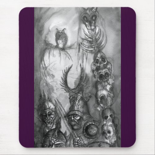 HALLOWEEN MONSTERS  ORK WAR Fantasy Mouse Pad