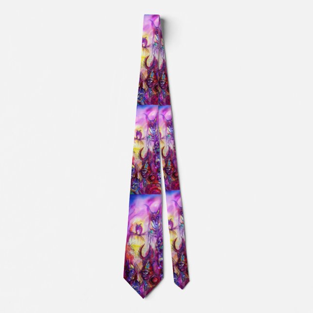 HALLOWEEN MONSTERS / ORK WAR Fantasy Neck Tie (Front)