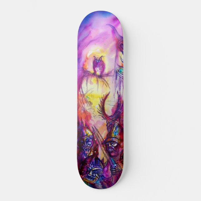 HALLOWEEN MONSTERS / ORK WAR Fantasy Skateboard Deck (Front)