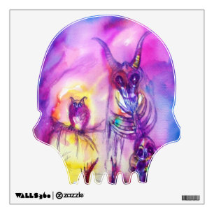 HALLOWEEN MONSTERS / ORK WAR Fantasy Skull Wall Decal