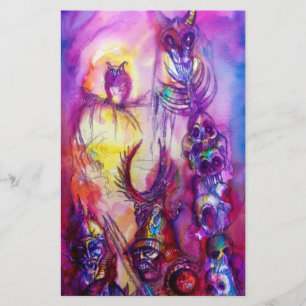 HALLOWEEN MONSTERS / ORK WAR Fantasy Stationery