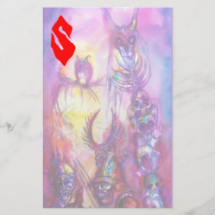 HALLOWEEN MONSTERS / ORK WAR Fantasy Stationery