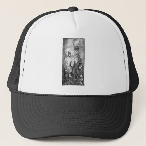 HALLOWEEN MONSTERS  ORK WAR Fantasy Trucker Hat