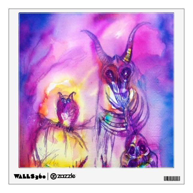 HALLOWEEN MONSTERS / ORK WAR Fantasy Wall Sticker (Front)