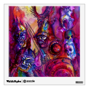 HALLOWEEN MONSTERS / ORK WAR Fantasy Wall Sticker