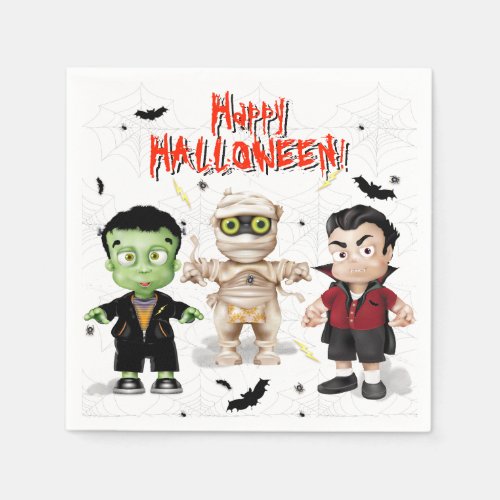 Halloween Monsters Party Napkins