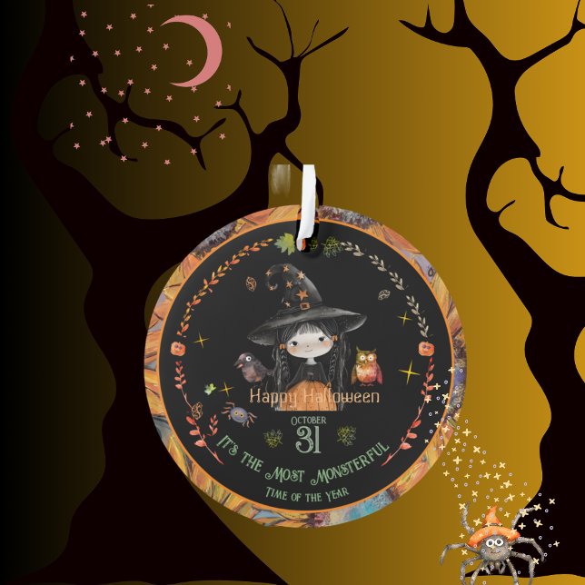 Halloween Monsters Party Orange Ornament (Halloween Monsters Party Orange Ornamen)