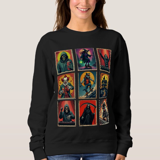 Halloween Monsters Stamp Tee (Front)