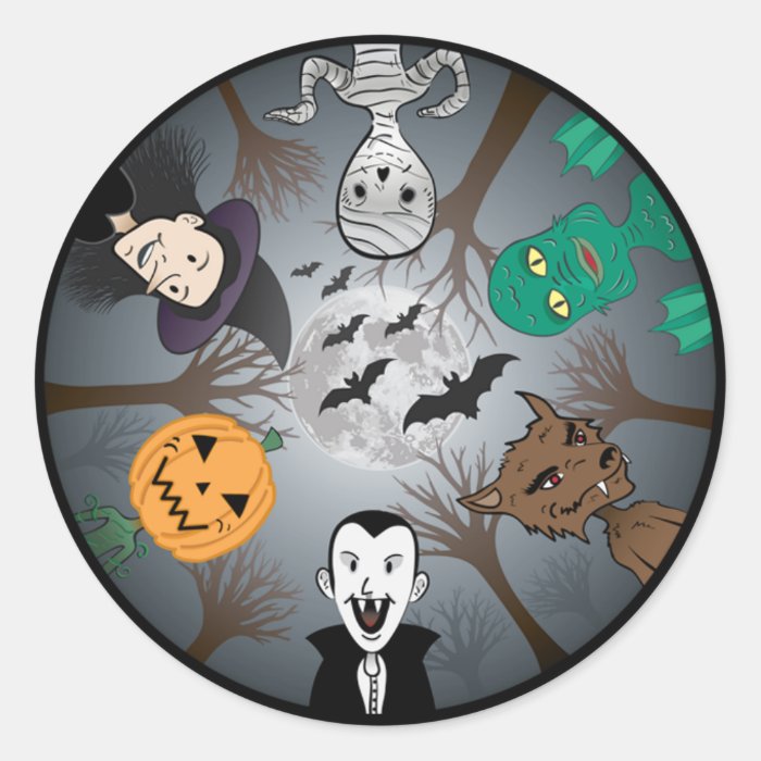 Halloween Monster's Sticker