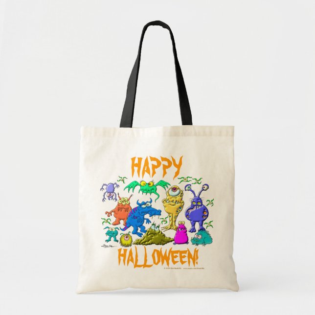 Halloween Monsters Tote Bag (Front)
