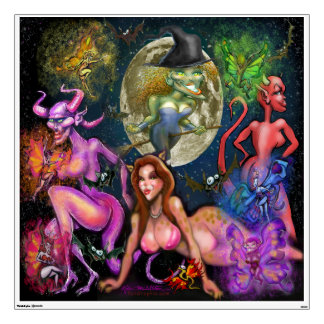 Halloween Monsters Wall Decal
