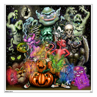 Halloween Monsters Wall Decal