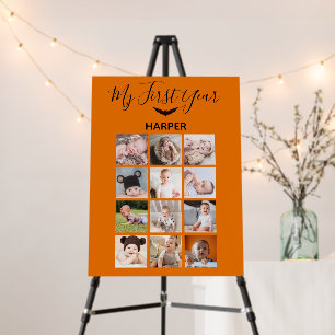 Halloween Monthly Photo Baby First Birthday Foam Board