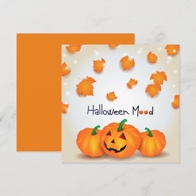 Halloween Mood Holiday Card (Front/Back)