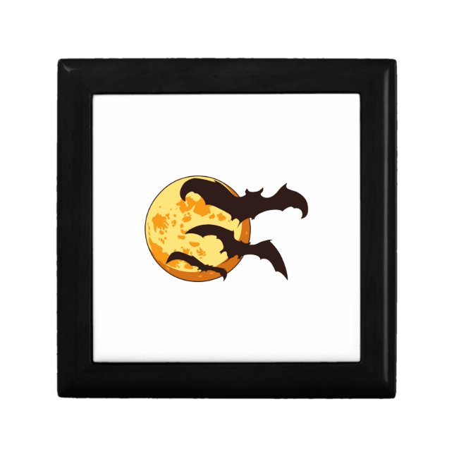 Halloween Moon & Bats Gift Box (Front)