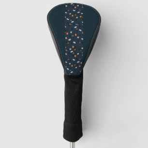 Halloween Moon Bats Pumpkins Pattern Golf Head Cover