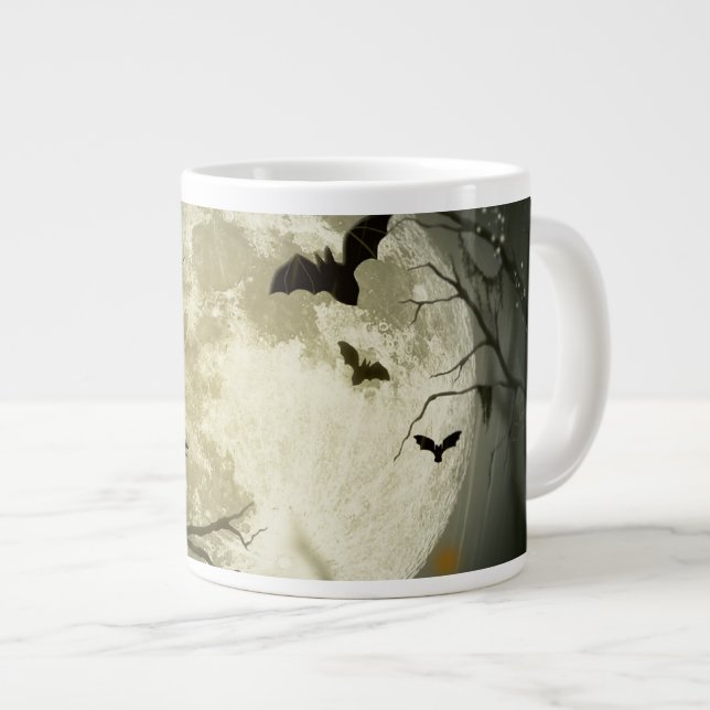 Halloween Moon Giant Coffee Mug (Front Right)
