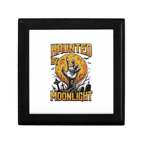 Halloween Moon Graveyard Vintage Engraving Shirt_1 Gift Box