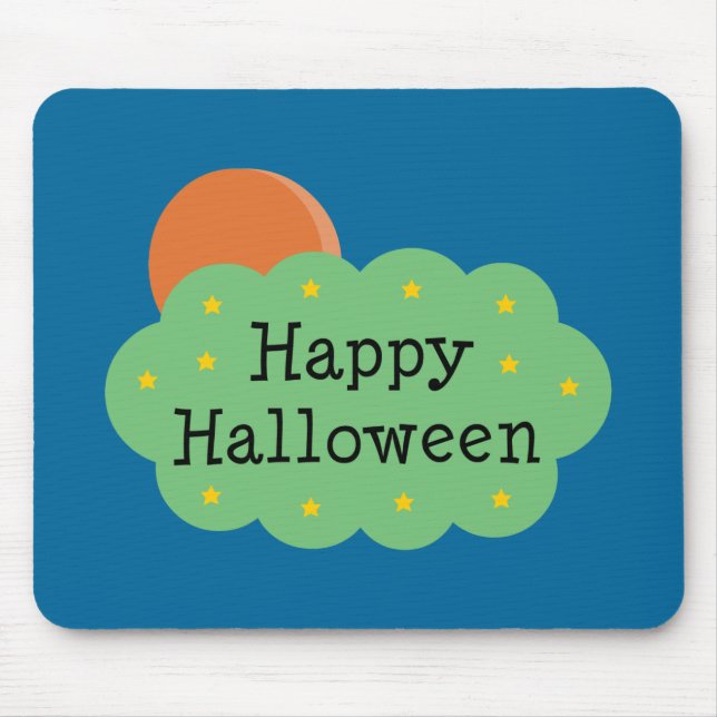Halloween Moon Mouse Pad (Front)