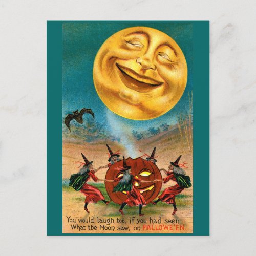 Halloween Moon Postcard