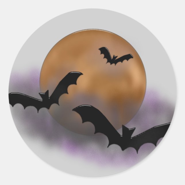 Halloween Moon sticker (Front)