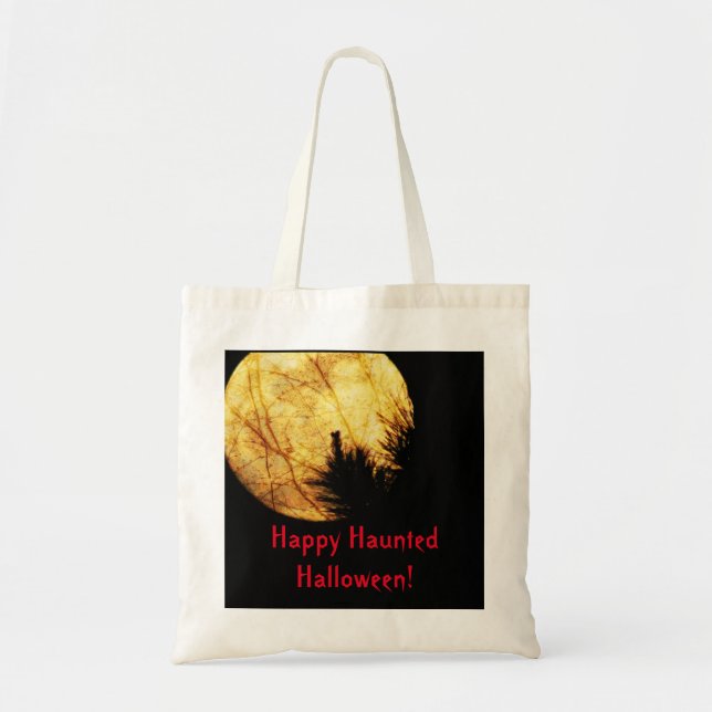 Halloween Moon Tote Bag (Front)