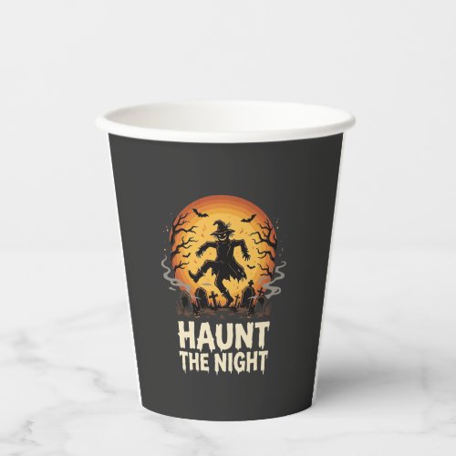Halloween Moon Trickster Night Paper Cups