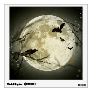 Halloween Moon Wall Decal